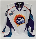Nick Peterson 2012 Orlando Solar Bears Opening Night Game Used Jersey Worn During First Goal w/ MeiGray LOA