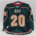 Chad Rau 2010-11 Houston Aeros Game Used Jersey w/ Aeros LOA