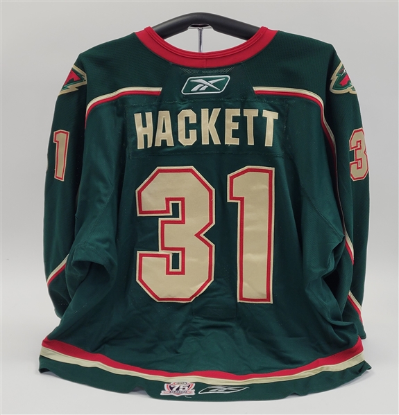 Matt Hackett 2010-11 Houston Aeros Game Used Jersey w/ Aeros LOA