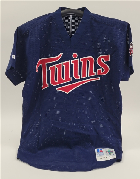Dan Naulty 1998 Minnesota Twins Game Used BP Jersey