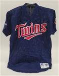 Dan Naulty 1998 Minnesota Twins Game Used BP Jersey
