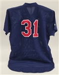 Dan Naulty 1998 Minnesota Twins Game Used BP Jersey