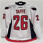 Jeff Taffe 2013-14 Washington Capitals Game Used Jersey w/ MeiGray LOA