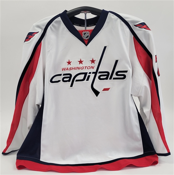 Jeff Taffe 2013-14 Washington Capitals Game Used Jersey w/ MeiGray LOA