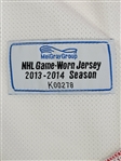 Jeff Taffe 2013-14 Washington Capitals Game Used Jersey w/ MeiGray LOA
