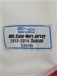 Ryan Stoa 2013-14 Washington Capitals Game Used Jersey w/ MeiGray LOA