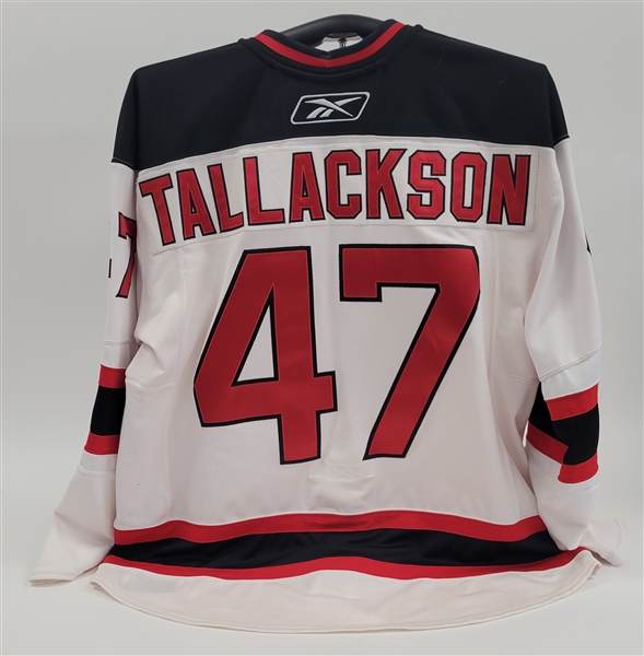 Barry Tallackson 2007-08 New Jersey Devils Game Used Jersey w/ MeiGray LOA