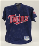 Dan Serafini 1998 Minnesota Twins Game Used BP Jersey