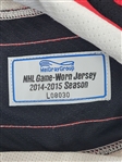 Ryan Carter 2014-15 New Jersey Devils Game Used Jersey w/ MeiGray LOA