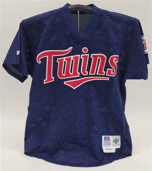 Chris Latham 1998 Minnesota Twins Game Used BP Jersey