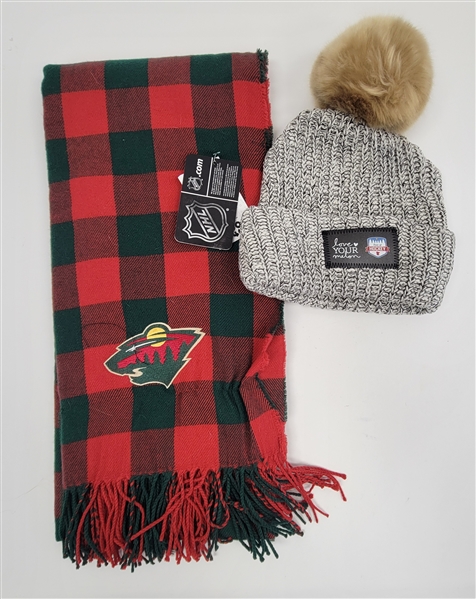 State of Hockey Love Your Melon Hat & Minnesota Wild Scarf
