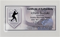 Ichiro Suzuki Autographed Seattle Mariners Authentic Jersey
