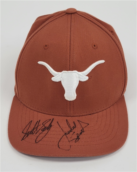 Scottie Scheffler & Jordan Spieth Dual Autographed University of Texas Hat JSA
