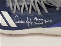 Aaron Judge 2018 Game Issued & Autographed Cleats MLB & Fanatics