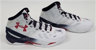 Steph Curry Autographed Under Armour Basketball Shoes w/ JSA LOA's