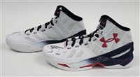 Steph Curry Autographed Under Armour Basketball Shoes w/ JSA LOA's