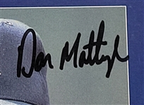 Don Mattingly Autographed Lot of (2) - 1997 Commemorative Program & Stat Sheet From Don Mattingly Day