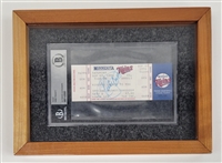 Kirby Puckett Autographed 1996 Minnesota Twins Kirby's Salute to You Ticket BGS