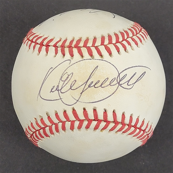 Kirby Puckett & Dave Winfield Dual Autographed OAL Baseball Beckett