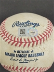Jose Berrios Autographed Game Used Baseball From MLB Debut MLB