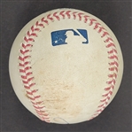 Jose Berrios Autographed Game Used Baseball From MLB Debut MLB