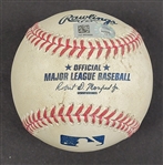 Jose Berrios Autographed Game Used Baseball From MLB Debut MLB