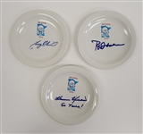 Lot of 3 Harmon Killebrew, Rod Carew, & Tony Oliva Autographed c. 1960s Minnesota Twins Met Stadium Mini Dishes