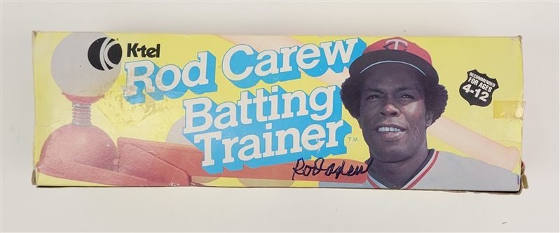Rod Carew Autographed 1978 Vintage Batting Trainer