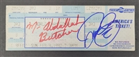 Abdullah "The Butcher" vs. Cactus Jack Dual Autographed 1992 Cage Match Ticket