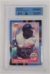 Kirby Puckett Autographed 1988 Donruss Bonus MVP Card BGS