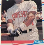 Kirby Puckett Autographed 1988 Fleer #19 Card JSA