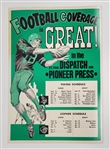 Minnesota Vikings & Gophers Vintage 1968 Calendar Schedule