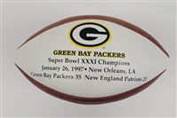 Green Bay Packers 1997 Super Bowl XXXI Commemorative Football LE #130/1500