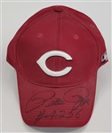 Pete Rose Autographed & Inscribed Cincinnati Reds Hat