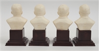 Lot of 4 Baseball Hall of Fame Busts w/ Babe Ruth