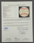 Kirby Puckett Autographed OAL Baseball w/ JSA LOA