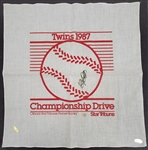 Kirby Puckett Autographed 1987 Minnesota Twins Homer Hanky PSA/DNA