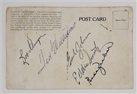 Multi-Signed Hotel Commodore Postcard w/ Ted Williams Beckett LOA