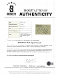 Multi-Signed Hotel Commodore Postcard w/ Ted Williams Beckett LOA