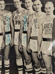 1953-54 Minneapolis Lakers Team Signed 9.5x13 Photo w/ JSA LOA
