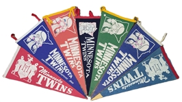 Lot of 7 Vintage Minnesota Twins Pennants