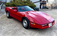 Kirby Puckett 1996 Retirement Corvette w/ Low Miles & Very Large Puckett Signature on Hood