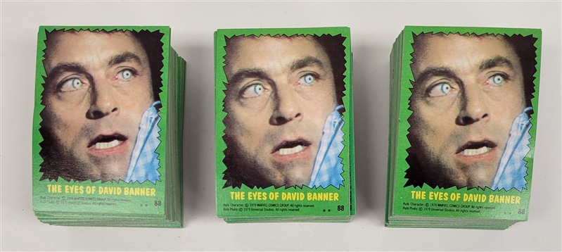 Lot of (3) 1979 Complete Hulk Sets