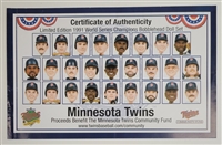 Limited Edition 1991 Minnesota Twins World Series Champions Bobblehead Set of 26