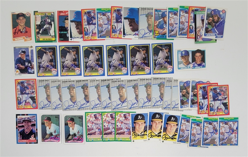 Collection of Autographed Baseball Cards