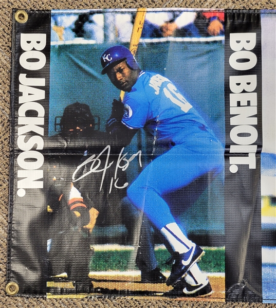 Bo Jackson Autographed 18.5x96 Nike Just Do It Banner w/ Beckett LOA