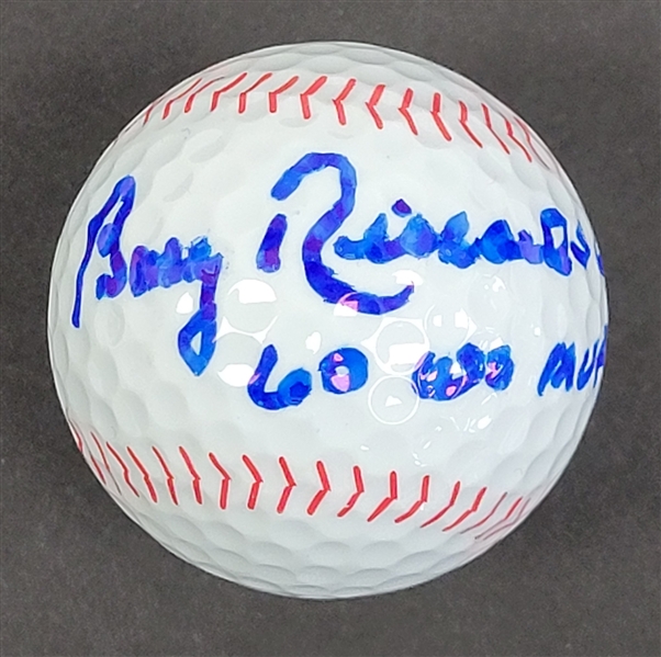 Bobby Richardson Autographed & Inscribed Baseball Golf Ball