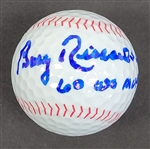 Bobby Richardson Autographed & Inscribed Baseball Golf Ball