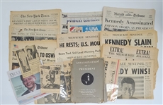 Vintage John F. Kennedy Newspaper Collection
