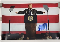 Donald Trump Autographed 12x18 Photo PSA/DNA